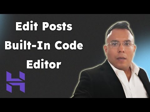 Edit Posts Using the Built In Code Editor in WordPress 2025
