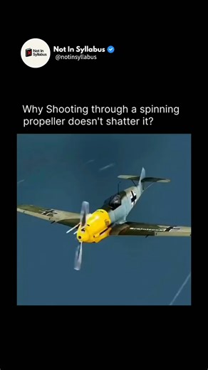 Not in Syllabus | This fascinating clip highlights one of the most ingenious engineering solutions in aviation history: the synchronization gear (also known... | Instagram