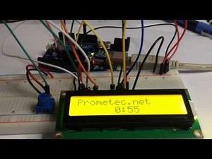 Reloj digital con arduino y un LCD 16x2