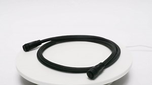 RDJ Bouns Grow Light Extension Cord, 2-Pin M20 Waterproof Male and Female Connector 6.6 ft. Long SJOW 2x14AWG 20 Amp 500V Power Output Rubber Extension Cord Perfect for Tents and Small Spaces