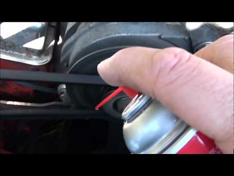 HOW TO FIX A SQUEAKING SLIPPING BELT THE EASY WAY , DO IT YOURSELF WITH CRC !!!