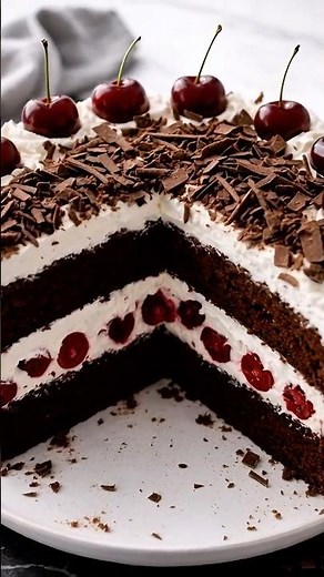 🍒🍫 Torta Selva Negra casera #bakinglove #recetas