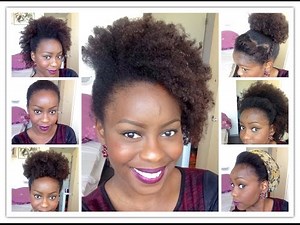 7 coiffures faciles pour cheveux crépus / frisés / bouclés