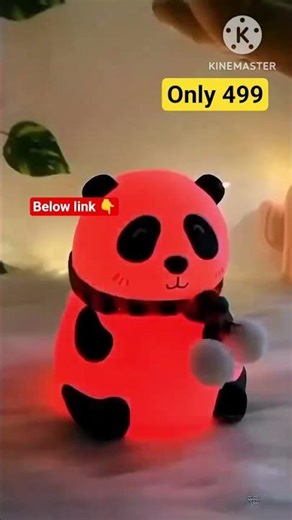 7 Color Panda Night Lamp Only ₹499 | Cute Room Light 🐼💡 #shorts