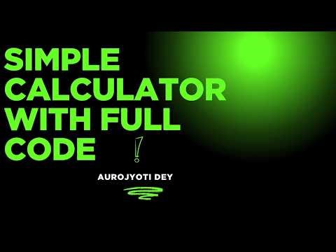 Simple Calculator C Programming Language #mini_project_2
