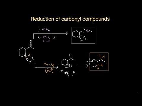 Reduction of carbonyl compounds | Aldehydes, ketones & carboxylic acids | Chemistry | Khan Academy
