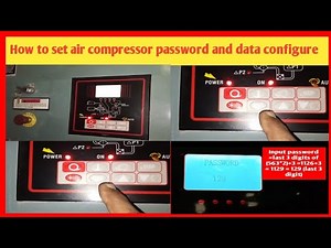 How to set SULIAIR Air Compressor password and data Configuration