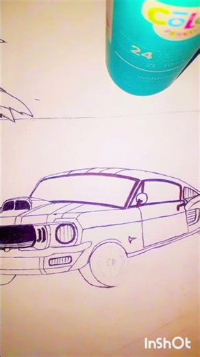 The Classic American Legend: Ford Mustang Drawing