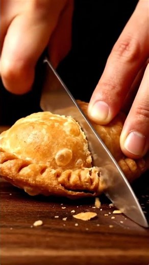 Relaxing Samosa ASMR 🍴 Crispy & Fluffy | Loop Therapy Ⓢ #shorts