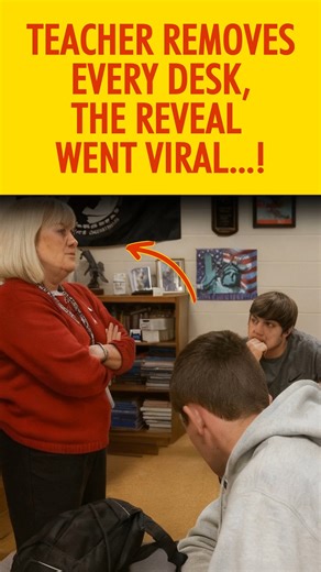 A teacher removed every desk from her classroom… but the real reason left her students — and their parents — absolutely speechless. During the final period, she opened the door, and 27 U.S. veterans walked in carrying desks one by one. What happened next became one of the most powerful classroom lessons ever taught. If stories like this inspire you, hit FOLOW for more real-life moments that restore faith in humanity. #teacherstory #veterans #RealHeroes #schoollessons #ViralStory #inspirationalvi