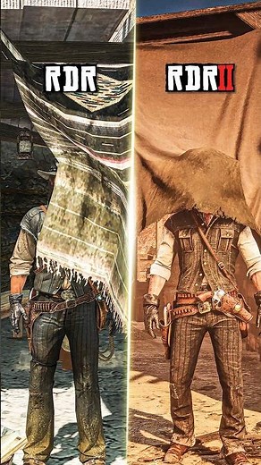 RDR1 vs RDR2 Cloth Physics Compared