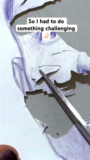 ✨I tried drawing CR7 with scissors ✂️😭..#shorts #art #cr7fans