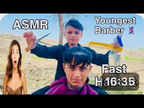 Asmr hair cut 💇 With old Barber 💈