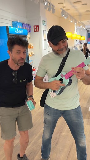 Join Kfir and Carlos as they prepare for their upcoming tour right inside a Flying Tiger store! 🎸🛍️Watch them get creative with unique instruments and gear up for an amazing musical journey 🔥See the behind-the-scenes magic unfold!Flying Tiger Kfir Ochaion Carlos Asensio GUITARRAVIVA #FlyingTiger #TourPrep #MusicOnTheGo #GuitarLife #CreativeJourney #acdc #thunderstruc | Kfir Ochaion