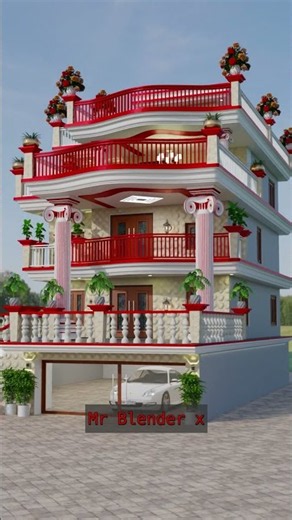Village House 🏡 Design #elevation #frontelevation #house #housedesign #home #song #hindisong #3d
