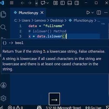 islower() Method in Python #pythontricks #python.