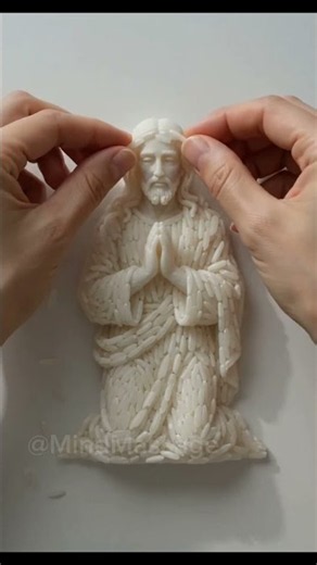 Jesus Christ Made from Rice #trustgod #neverlosefaith #shorts