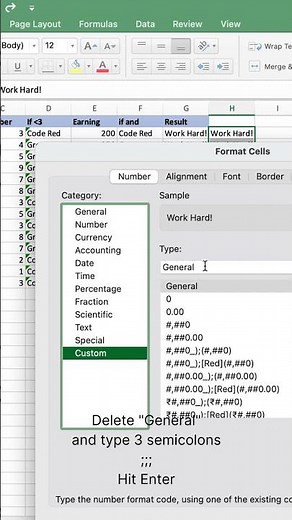 How to Hide Text in Excel Cells (Quick Trick!) #ExcelTips #Shorts