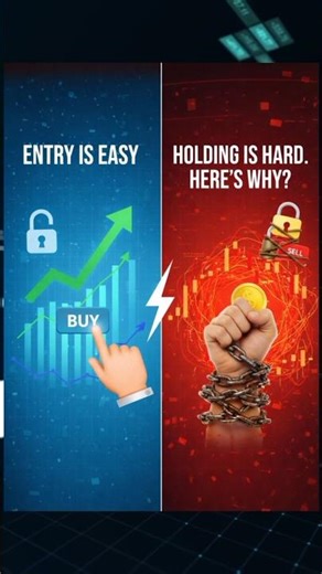 WHY HOLDING A TRADE IS HARD❓️#entry#exit#holdingatrade#trading#emotions#stockmarket#target#tamil