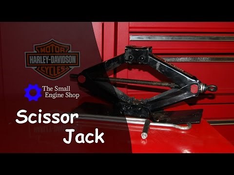 Using a Scissor Jack with Lift for Motorcycle Maintenance