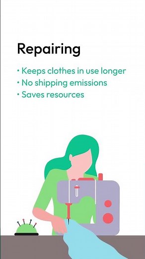 Donating clothes or repairing them? #ecofriendlyclothing #fashion #sustainablesolutions