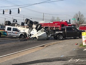Nearly 2,400 gallons of fuel spilled during tanker truck crash