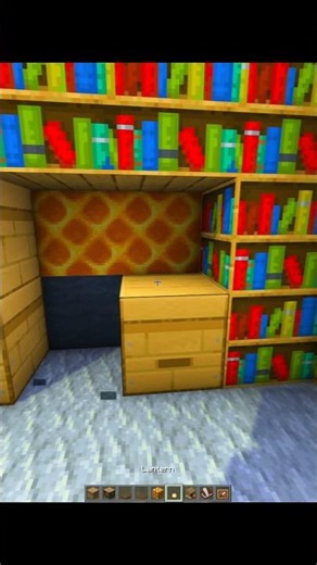 Mini Liberary 📚 Tutorial | Minecraft #minecraft #shorts