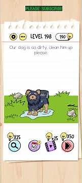 BRAIN TEST LEVEL 198 WALKTHROUGH WITH COMMENTARY