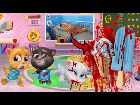 ES CREAM BERDARAH ADA DIRUMAH TOM ANGELA! - MY TALKING TOM FRIENDS