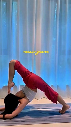 Dolphin Pose With Leg Lift 😍 #yogastrength #hamstrings #yogaflow #core #shorts