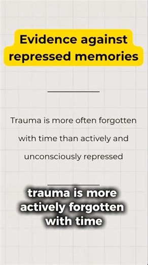 The evidence against repressed memories