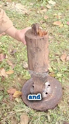 Simple DIY Log Splitter Made from Car Parts 🪓🔩