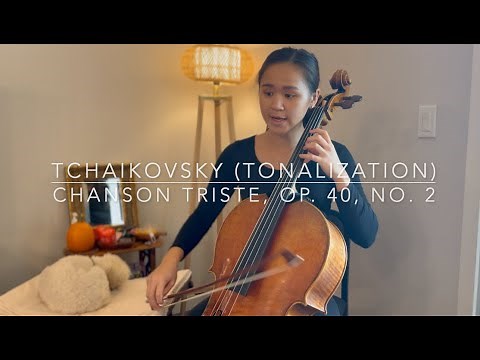 Chanson Triste (Cello Play Along) | Tchaikovsky | Suzuki Cello Book 4