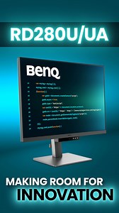 Less eye strain. More late nights. Coding modes. 4K. Anti-glare. MoonHalo. The specs that matter at 2am. #CodeWithBenQRD #RD280U #RD320U | BenQ North America