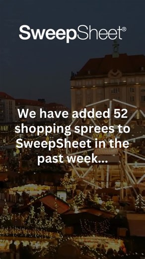SweepSheet on Instagram: "Win Holiday Shopping Sprees It’s officially holiday shopping season, and shopping sprees you didn’t pay for? They’re the BEST! We’ve added 52 new shopping spree sweepstakes this week alone — all waiting inside SweepSheet. Don’t watch others win. Join the community that’s turning entries into prizes. #Sweepstakes #SweepSheet #HolidayShoppingSprees"