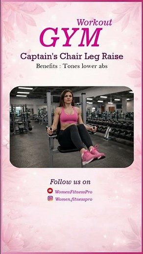 Captain's Chair Leg Raise | Gym Workout – Strengthen Core & Sculpt Lower Abs