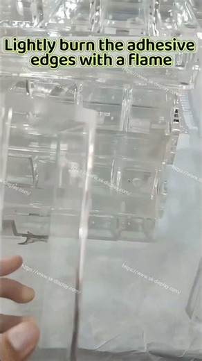 Flame polishing of acrylic edges won't actually damage them; instead, it will make them... #acrylic