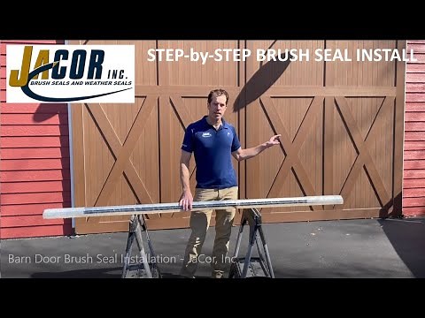 Sliding Barn Door Brush Seal Installation (2021) by JaCor, Inc