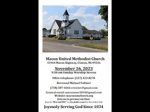 Macon UMC 11/26/2023