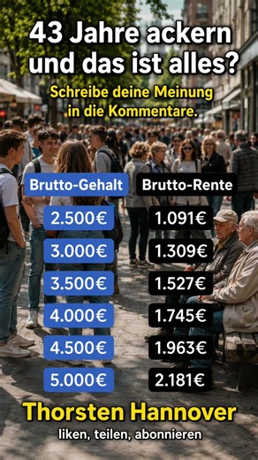 43 Jahre ackern und das ist alles ? Vergleich Brutto Gehalt & Brutto Rente 🌹 #rente #rentenplanung