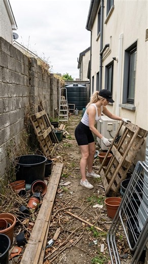 She Turned a Forgotten Narrow Alley Into a Luxury Garden Patio #diy