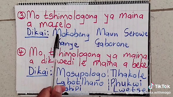 Learn Setswana with Mogomotsi (@learnsetswana.withmogo) - DITLHAKAKGOLO: Learn Setswana with Fun Tips