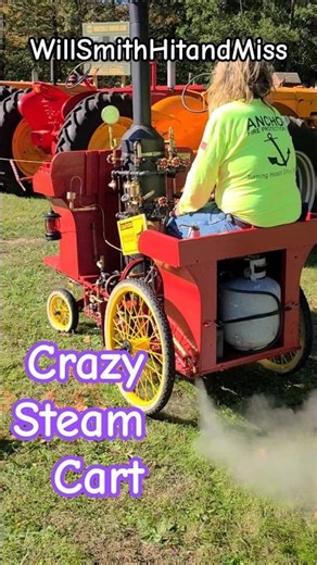 This Guy Built a Steam Powered Cart and It's Insane #diy #engineering