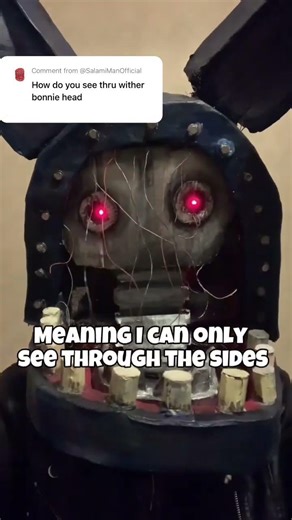 Bonnie vision tutorial! #fnaf #cosplay #costume #bonnie #witheredbonnie #fnaf2 #fnaf2movie