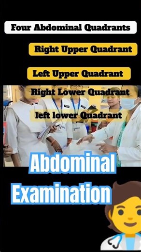Abdominal Examination #steps#quadrant#shortsviral #demonstration #nursing students
