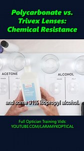 Polycarbonate vs. Trivex Lenses: Chemical Resistance | Laramy-K OpticianWorks