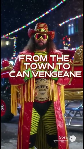 Lost 90s Macho Man Disney classic! #machomanrandysavage #comedy #christmas