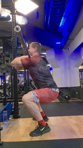 Front squats for technique assessment #gym #sports #motivation #strong