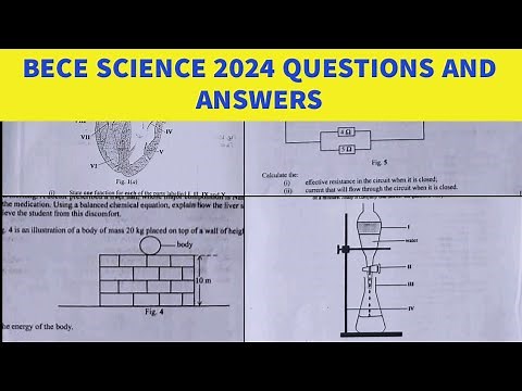 BECE 2024 Integrated Science Questions and Answers (Section B)