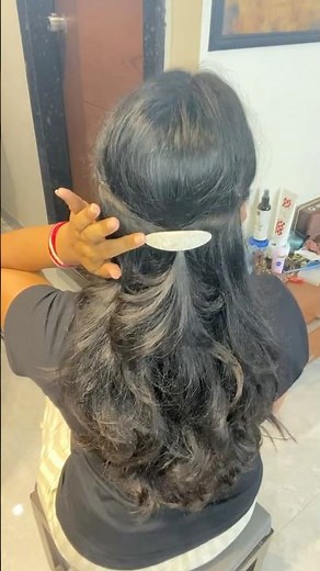 😍Easy & Quick Fringe Hairstyle🤍 #youtubeshorts #trending #style #viral #tutorial #shorts #share